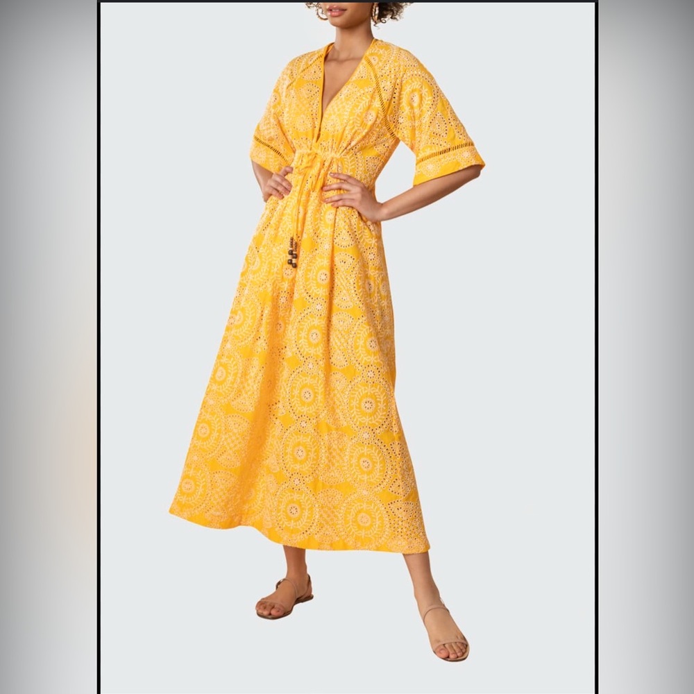 Shoshanna Yellow Maxi Dress